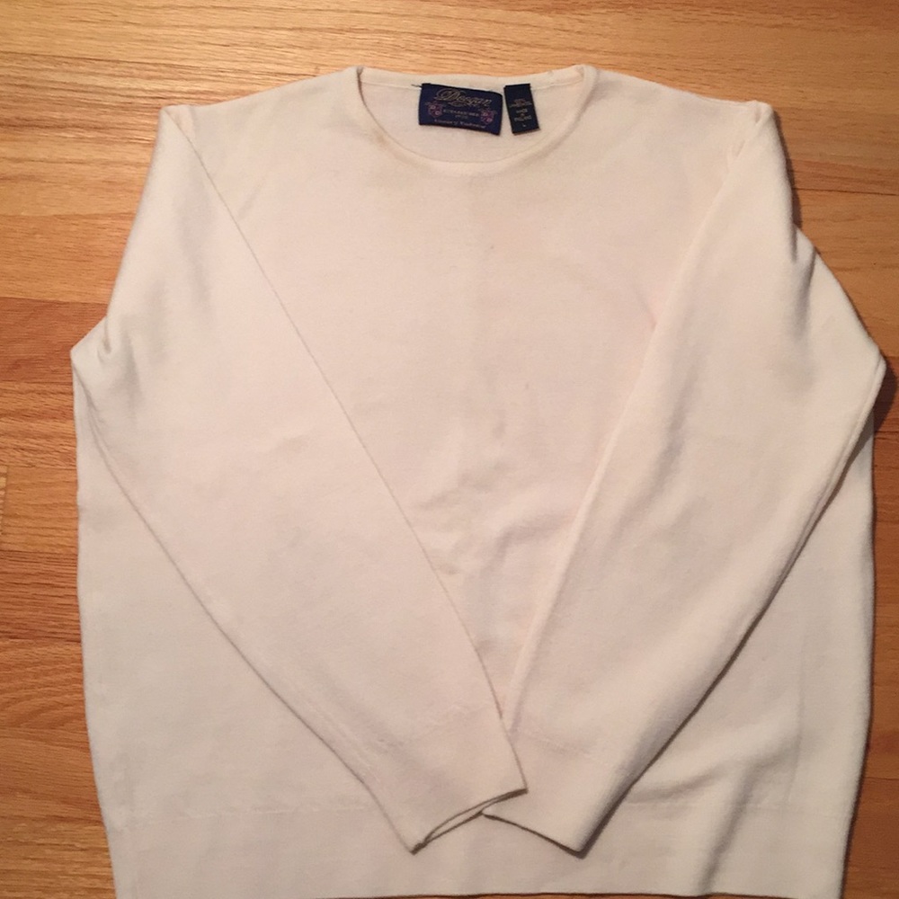 Doogan 100% lambswool L tan sweater